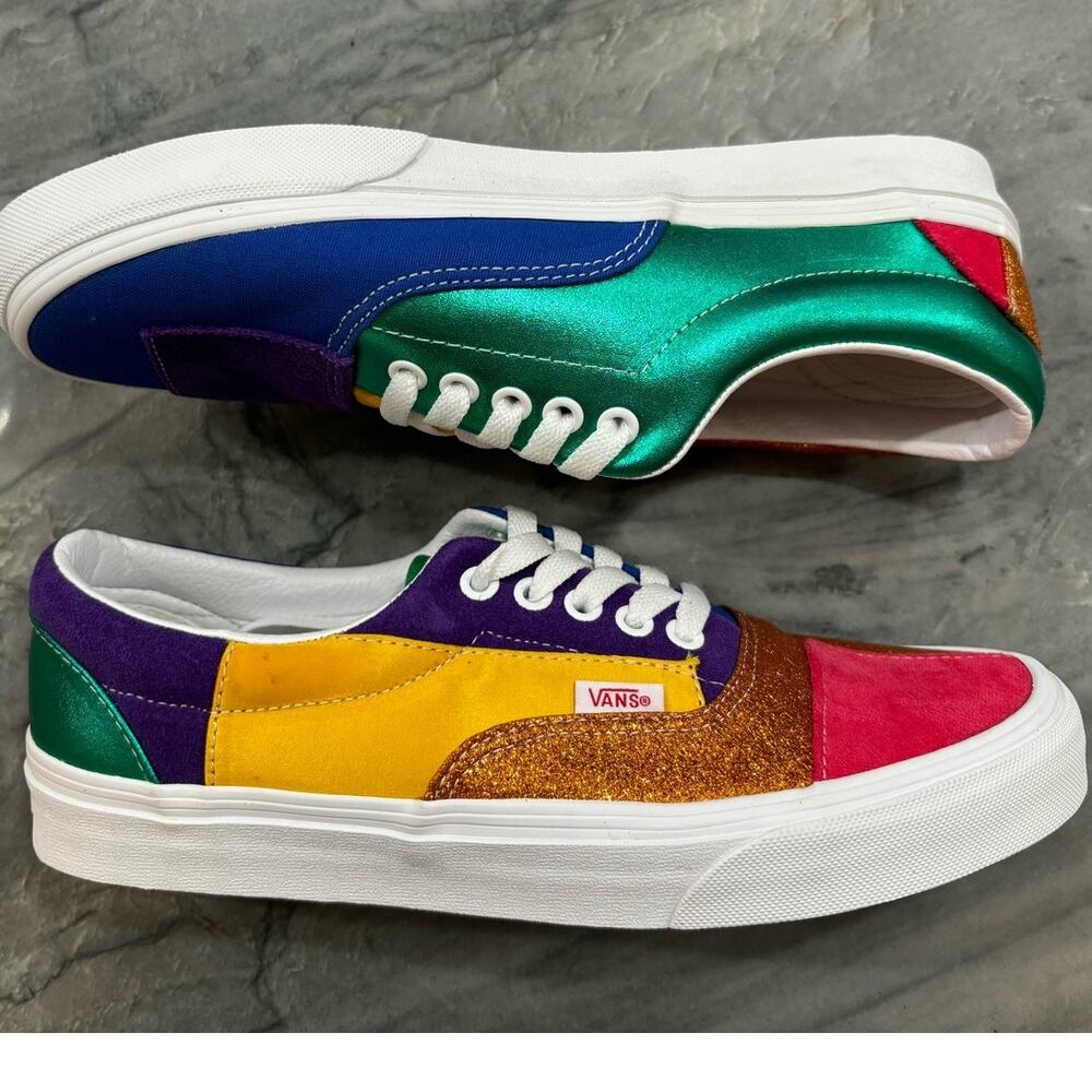 VANS Era "PRIDE" (Multi-Color / Patchwork) Women SZ 9.5 Men SZ 8 - Picture 4 of 6